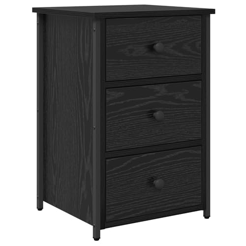 Rantry Schwarzer Eichen-Nachttisch Schwarze Eiche MDF, Metall Kompakt Nightstand Model871261 Rantry Schwarzer Eichen-Nachttisch Schwarze Eiche MDF, Metall Kompakt Nightstand Model871261 von Rantry