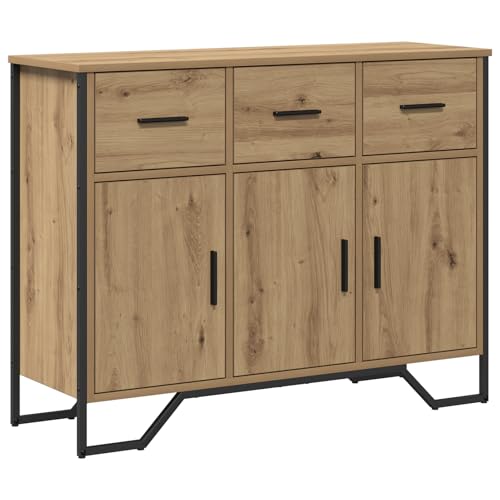 Rantry Sideboard Artisan Oak 97x32,5x74,5 cm Holzwerkstoff Schrank Wohnzimmer Model868777 von Rantry