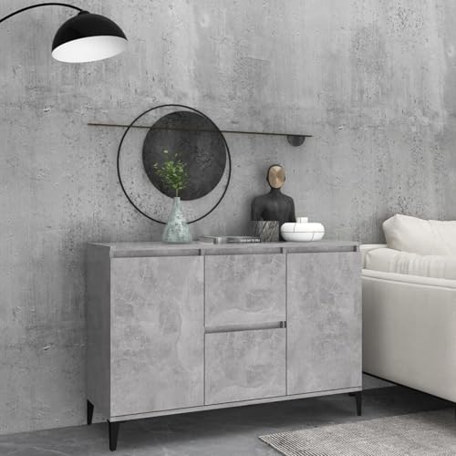 Rantry Sideboard Betongrau 102x35x70 cm Holzwerkstoff Anrichte Model806116 von Rantry