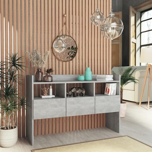 Rantry Sideboard Betongrau 105x30x70 cm Holzwerkstoff Anrichte Model808381 von Rantry