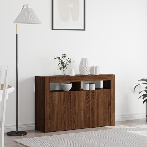 Rantry Sideboard Braune Eiche Verarbeitetes Holz 116 x 30 x 75 cm Schrank Wohnzimmer Model3333882 Rantry Sideboard Braune Eiche Verarbeitetes Holz 116 x 30 x 75 cm Schrank Wohnzimmer Model3333882 von Rantry