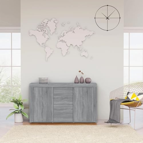 Rantry Sideboard Grau Sonoma 120x36x69 cm Holzwerkstoff Anrichte Model815493 von Rantry