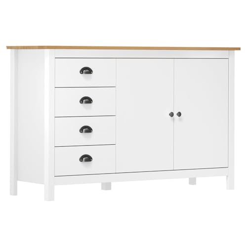 Rantry Sideboard Hill Weiß 130x40x80 cm Massivholz Kiefer Anrichte Model288934 Rantry Sideboard Hill Weiß 130x40x80 cm Massivholz Kiefer Anrichte Model288934 von Rantry