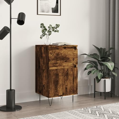 Rantry Sideboard Räuchereiche 40x35x70 cm Holzwerkstoff Buffetschrank Model831158 von Rantry