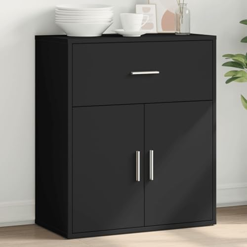 Rantry Sideboard Schwarz 60x31x70 cm Holzwerkstoff Anrichte Model840465 von Rantry