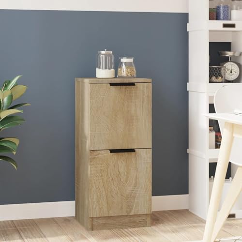 Rantry Sideboard Sonoma-Eiche 30x30x70 cm Holzwerkstoff Anrichte Model811175 von Rantry
