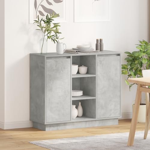Rantry Sideboard mit LED in Beton Grau 90x32x75 cm aus Holzwerkstoff Schrank Wohnzimmer Model869685 Rantry Sideboard mit LED in Beton Grau 90x32x75 cm aus Holzwerkstoff Schrank Wohnzimmer Model869685 von Rantry