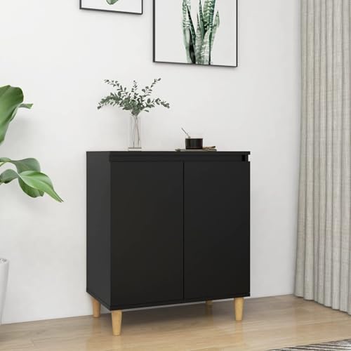 Rantry Sideboard mit Massivholz-Beinen Schwarz 60x35x70 cm Anrichte Model806068 Rantry Sideboard mit Massivholz-Beinen Schwarz 60x35x70 cm Anrichte Model806068 von Rantry