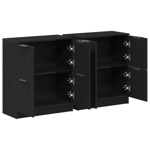 Rantry Sideboards 2er Set Schwarz Eiche 60x30x70 cm Holzwerkstoff Schrank Wohnzimmer Model3333073 Rantry Sideboards 2er Set Schwarz Eiche 60x30x70 cm Holzwerkstoff Schrank Wohnzimmer Model3333073 von Rantry