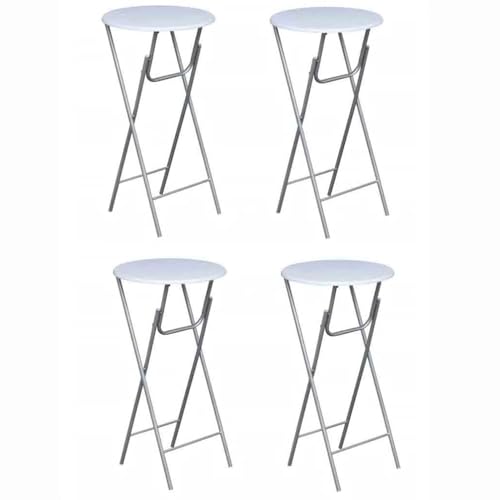 Rantry Stehtische 4 STK. mit MDF Tischplatte Weiß Stehtisch Model60650 Rantry Stehtische 4 STK. mit MDF Tischplatte Weiß Stehtisch Model60650 von Rantry