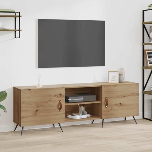 Rantry TV-Schränk Eiche handwerklich 150 x 30 x 50 cm Holzwerkstoff Fernsehschrank Model879590 Rantry TV-Schränk Eiche handwerklich 150 x 30 x 50 cm Holzwerkstoff Fernsehschrank Model879590 von Rantry