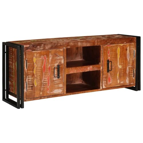 Rantry TV-Schränk Mehrfarbig 120 x 30 x 50 cm recyceltes Massivholz Fernsehschrank Model4104753 von Rantry