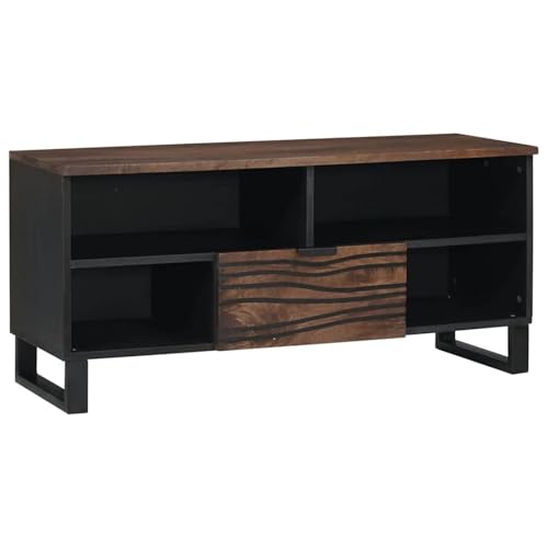 Rantry TV-Schränke - 100 x 33,5 x 46 cm aus massivem Mango-Holz. Fernsehschrank Model4018024 von Rantry