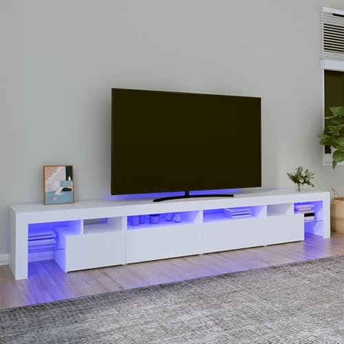 Rantry TV-Schrank mit LED-Leuchten Weiß 260x36,5x40 cm Fernsehtisch Model3152818 Rantry TV-Schrank mit LED-Leuchten Weiß 260x36,5x40 cm Fernsehtisch Model3152818 von Rantry