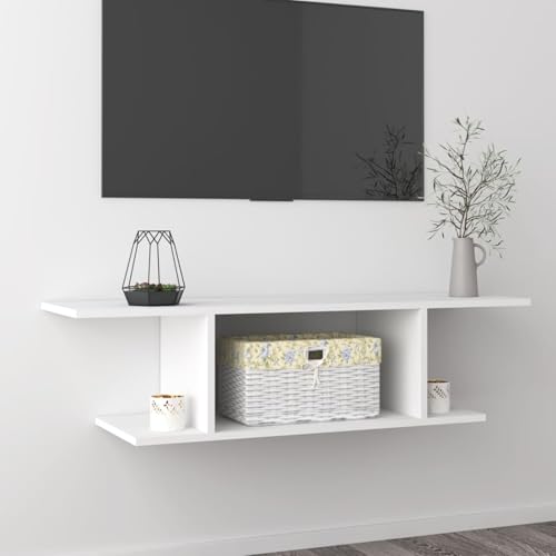 Rantry TV-Wandschrank Weiß 103x30x26,5 cm Fernsehtisch Model806980 von Rantry