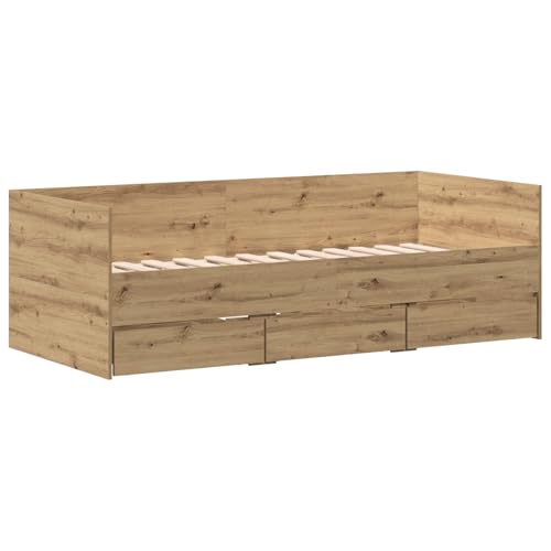 Rantry Tagbett Artisan Eiche Holzwerkstoff 90 x 200 cm Langlebig Schlafsofa Model3333994 von Rantry