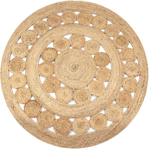 Rantry Teppich Flechtmuster Jute 120 cm Rund Carpet Model245343 Rantry Teppich Flechtmuster Jute 120 cm Rund Carpet Model245343 von Rantry