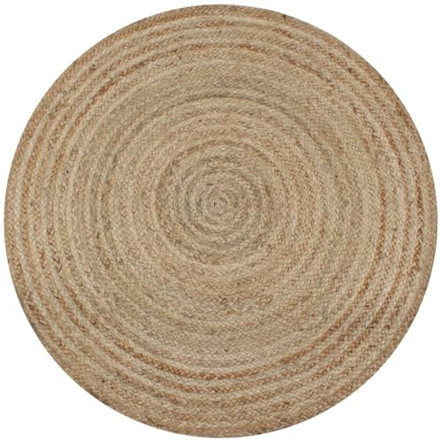 Rantry Teppich Jute Geflochten 120 cm Rund Carpet Model245337 von Rantry