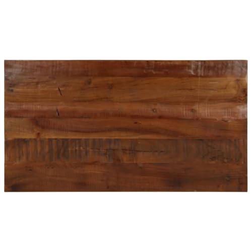 Rantry Tischplatte 120x60x2,5 cm Rechteckig Altholz Massiv Küchenarbeitsplatte Model371201 von Rantry