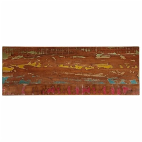 Rantry Tischplatte 140x60x3,8 cm Rechteckig Altholz Massiv Küchenarbeitsplatte Model371137 von Rantry