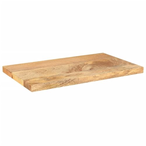 Rantry Tischplatte 60x20x2,5 cm Rechteckig Massivholz Mango von Rantry
