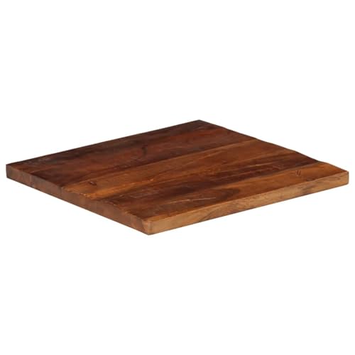 Rantry Tischplatte 60x60x2,5 cm Quadratisch Altholz Massiv von Rantry