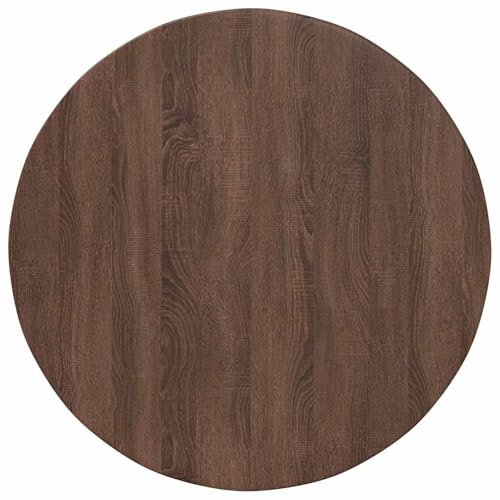 Rantry Tischplatte Braune Eiche 80 x 80 x 1.5 cm Holzwerkstoff Desktop Möbelzubehör Model880428 von Rantry