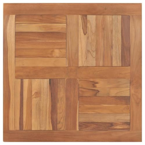 Rantry Tischplatte Massivholz Teak Quadratisch 80×80×2,5 cm Desktop Model48990 von Rantry