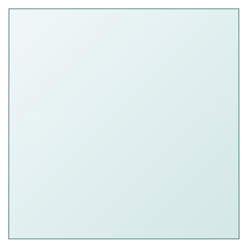 Rantry Tischplatte Transparent 40x40 cm Hartglas Desktop Model345071 von Rantry