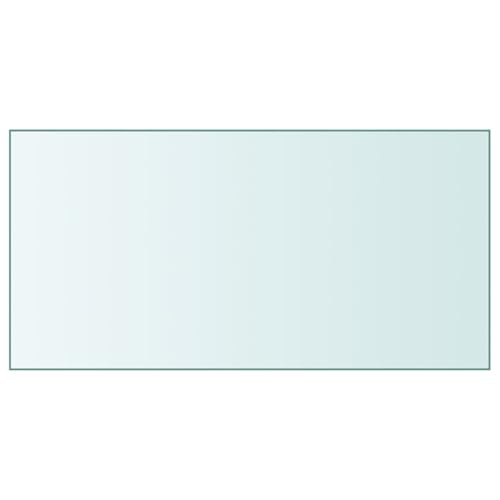 Rantry Tischplatte Transparent 50x100 cm Hartglas Desktop Model345074 von Rantry