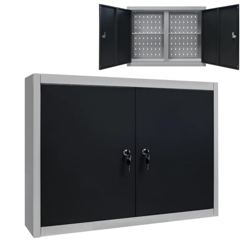 Rantry Wand-Werkzeugschrank Industrie-Stil Metall Grau und Schwarz Werkzeugschrank Model145365 Rantry Wand-Werkzeugschrank Industrie-Stil Metall Grau und Schwarz Werkzeugschrank Model145365 von Rantry