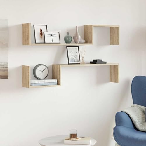 Rantry Wandregale 2 STK. Sonoma-Eiche 100x15x20 cm Holzwerkstoff Leiste Model807271 Rantry Wandregale 2 STK. Sonoma-Eiche 100x15x20 cm Holzwerkstoff Leiste Model807271 von Rantry