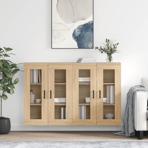 Rantry Wandschränke 2 STK. Sonoma-Eiche Holzwerkstoff Hängeschrank Küche Model3197948 von Rantry
