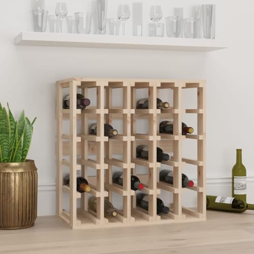 Rantry Weinregal 58,5x33x60,5 cm Massivholz Kiefer Wine Rack Model822526 von Rantry