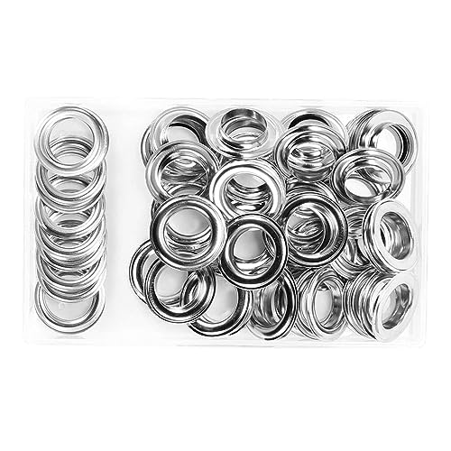 20 Mm Ösenstanzer Set Großes Planen Ösen Set Silbernes Metall Ösen Ösen Set Für Vorhänge Segeltuchstoff Kleidung Metall Ösen Öse von Ranuw