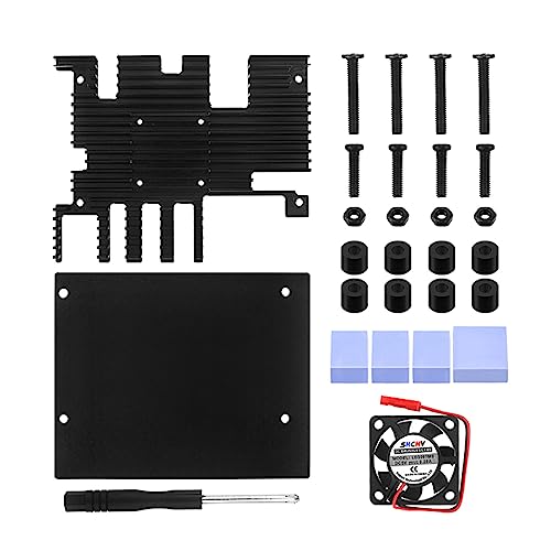 Aluminiumgehäuse Mit Thermischer Klebepad Schraube Metallgehäuse Schwarzes Gehäuse Zum Schutz des Orange 5-Motherboards von Ranuw