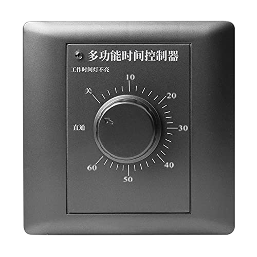 Ranuw 10A 60/120Min Timer Stecker Steuerschalter Steckdose 220V Druckknopfschalter Für Smart Home Elektronischer Countdown Timer Schalter Countdown Timer Schalter Für Lichter Badezimmerventilator von Ranuw
