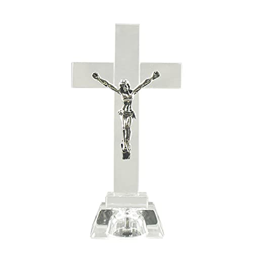 Ranuw Kristall für Kreuz, Statue für Zuhause, Kirche, Desktop-Dekoration, Handwerk, Ornament, Kristallkreuz von Ranuw