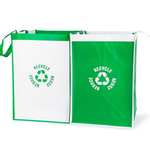 Ranuw Recycling Mülleimer Beutel Recycling Mülleimer Müllsortierbehälter Organizer Körbe Für Die Küche Zuhause 2 Stück Beutelfach Behälter von Ranuw