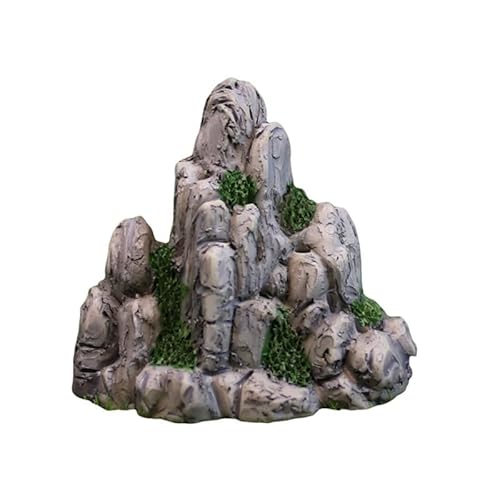 Ranuw Terrarien Harz Steingarten Dekorationen FishTanks Untergetauchte Landschaften Aquatic Fishtank Modell Figur Sand Tisch Ornament Simulation Berg Ornamente von Ranuw