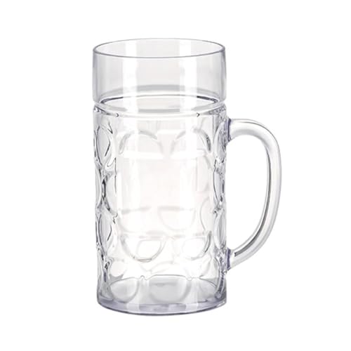 Unzerbrechlicher Kunststoff-Bierkrug bruchsichere Biergläser Club Bar Party Kaltgetränk Saftbecher wiederverwendbare Trinkwasserbecher klare Bierbecher von Ranuw