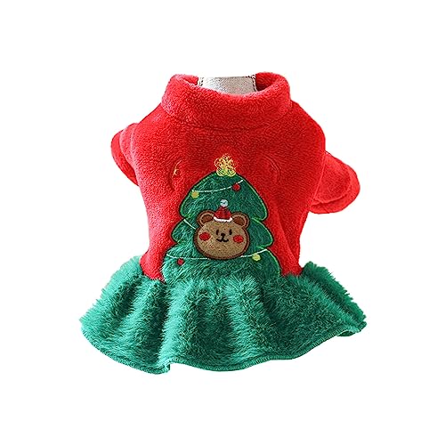 Ranuw Weihnachtsbaum Hundekleid Für Jungen Mädchen Hunde Für Den Innen Und Außenbereich Weihnachtsrock Für Haustierhunde Winter von Ranuw