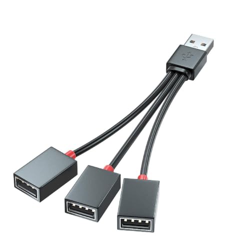 USB 2.0 Adapter 1 auf 3 USB Splitter USB Verlängerungskabel USB Multiport zum Aufladen Laptop 3 in 1 USB Splitter von Ranuw