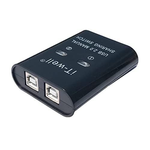 USB 2.0 Manuelle Freigabe Schalter Drucker Freigabe Gerät Hub 2 In 1 Out Datenübertragung Hub Konverter 2 In 1 Out Kvm Hub von Ranuw