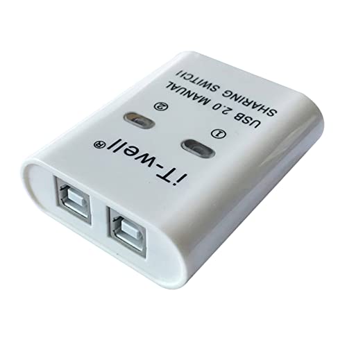 USB 2.0 Manuelle Freigabe Schalter Drucker Freigabe Gerät Hub 2 In 1 Out Datenübertragung Hub Konverter 2 In 1 Out Kvm Hub USB 2.0 Manuelle Freigabe Schalter Drucker Freigabe Gerät Hub 2 In 1 Out Datenübertragung Hub Konverter 2 In 1 Out Kvm Hub von Ranuw