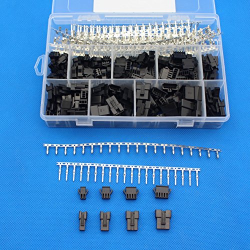 560Pcs 2.5mm Rastermaß 2 3 4 5 Pin JST SM Stecker und Buchsengehäuse und Stiftleisten Stiftleisten Crimpanschluss Steckverbinder von Raogoodcx