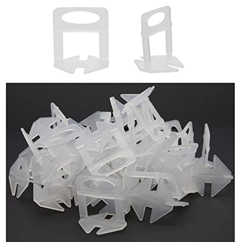 Fliesen-Nivelliersystem-Abstandshalter-Clips, 500 Stück, 1.5 mm, Nivellier-Clips, Fliesen-Nivellierer, Bodenfliesen-Abstandhalter, Wandfliesen-System von Raogoodcx