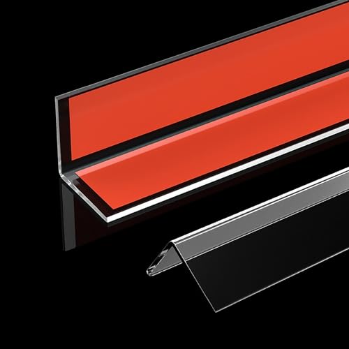 Eckschutzprofil 3 Stück Winkelprofil Durchsichtiger Wasserdichter Wand-Eckenschutz Mit Klebstoff, TüRrahmen/Eckpfosten Rand Schutzstreifen (Color : L:59in, Size : W:1.2in) von Raouoae