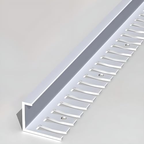 Fliesenleiste Aluminiumlegierung Fliesenschiene Lang 135CM*2 Stück Abschlussleiste Fliesen Für Bodenbeläge Mit 8.5-18.5 Mm Höhe, FüR Schlafzimmer, Esszimmer, Badezimmer(Silver,H:15.5MM) von Raouoae