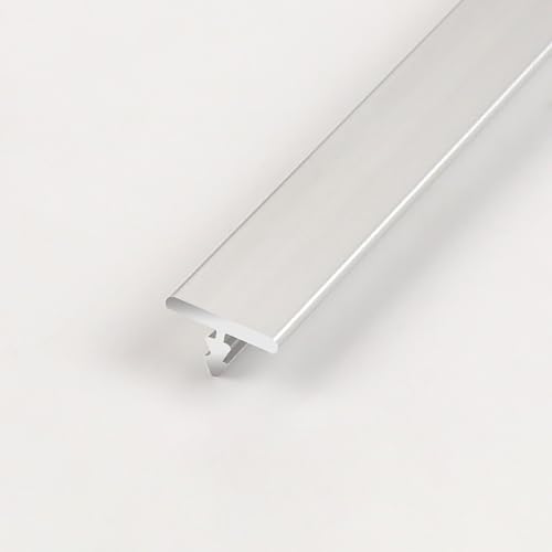 Raouoae Bodenübergangsprofil Für Teppich Und Fliesen 2 Stück 140cm Door Threshold Strip T Profil Übergangsschiene Für Laminat/Bodenmatte/Teppich Und Fliesen(Mattes Silber,Breite: 10 mm) von Raouoae